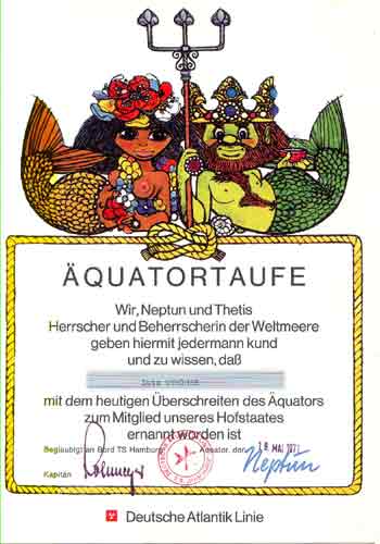 Urkunde quatortaufe 05-.1971